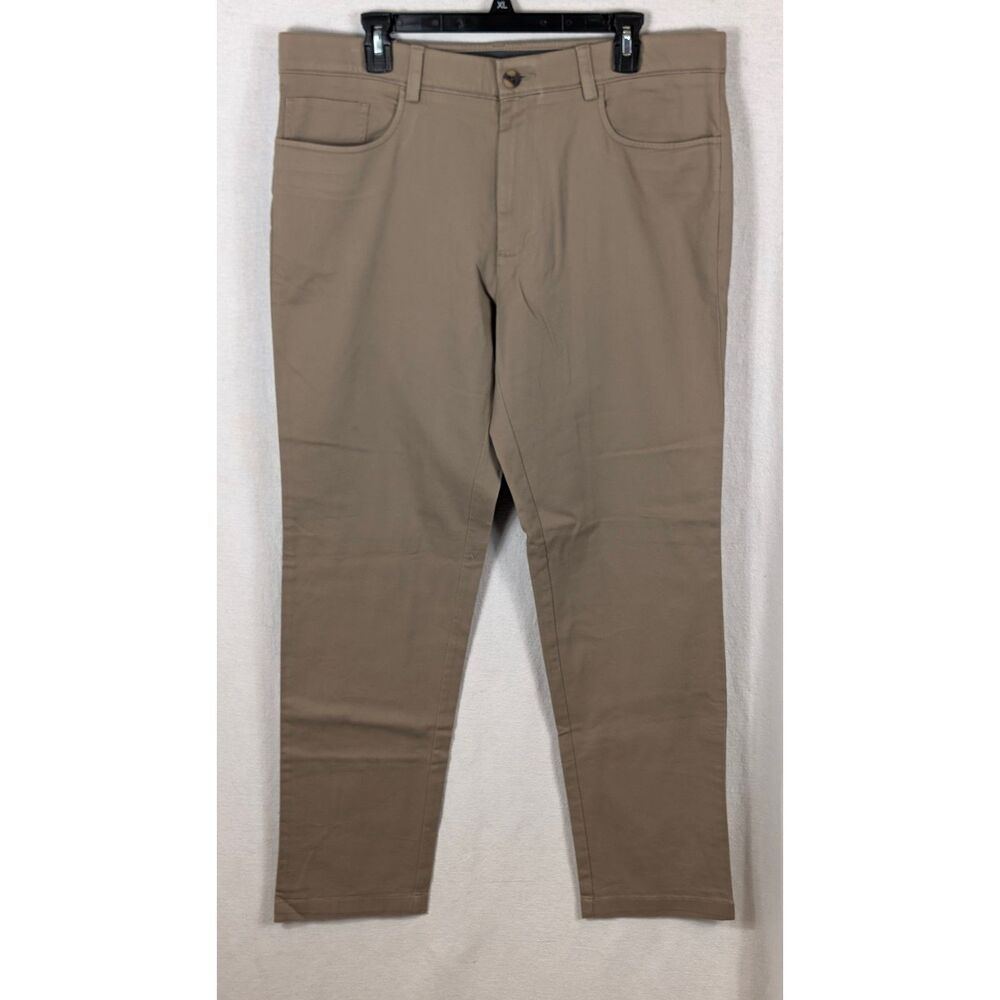 Haggar Active Flex Straight Fit Khaki Pants Men's Size 36 NWT